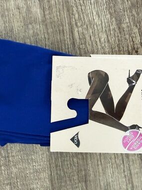 Lycra Women's Opaque Tights - Royal Blue